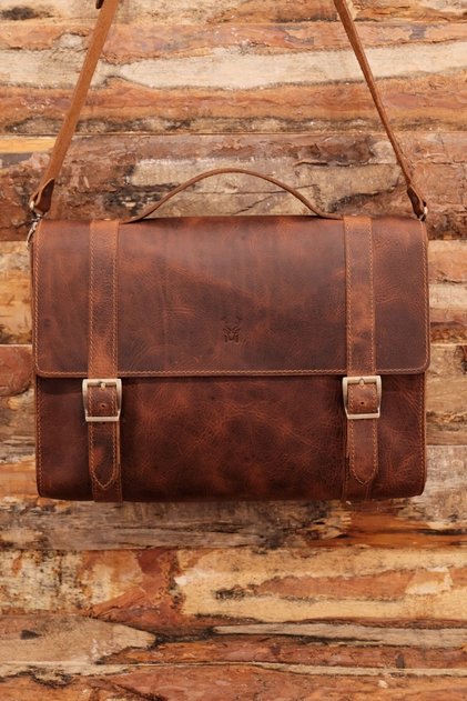 Toronto - Genuine Leather Postman and Briefcase