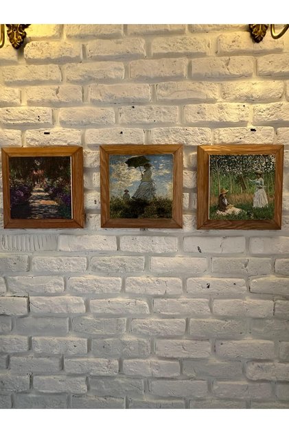 Set of 3 Stone Painting Boards with Solid (Wood) Frame 26X26 Set