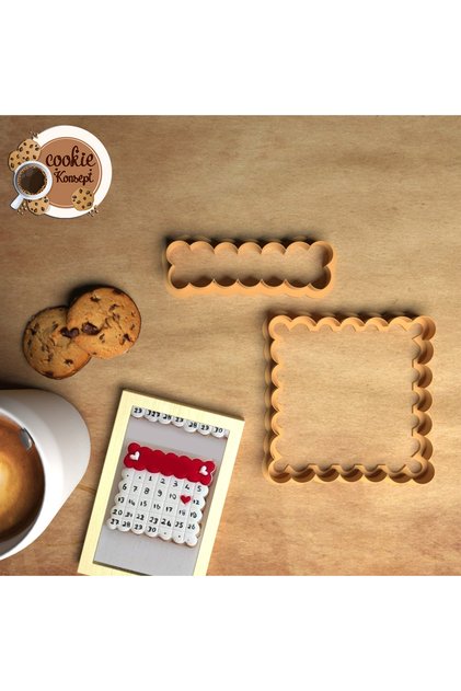 Valentine's Day Cookie - Love Calendar Mold # 2