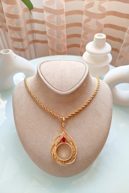 Half Gold Compatible Steel Necklace - Does Not Tarnish - Auger Chain Necklace with Gold Attachable