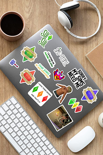 Game Temalı Laptop Notebook Tablet Sticker Set 16