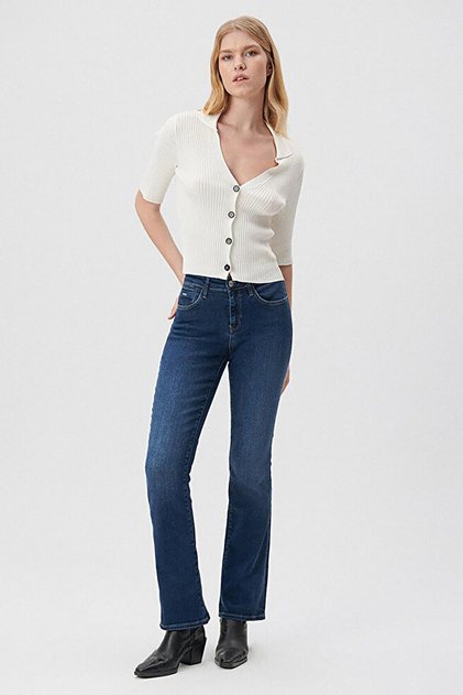 M 1013684068 Women's Molly Deep Gold Jean Trousers