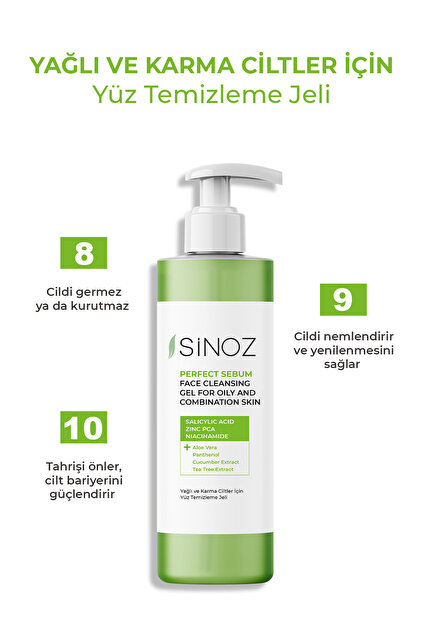 Sinoz Perfect Sebum Dengeleyici Yz Temizleme Jeli 200 ml Yal Karma  Ciltler in - Fiyat, Yorumlar