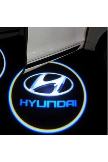 Hyundai Accent I20 I30 Kapı Logosu Yeni Nesil Mesafe Sensörlü Pilli Model 2 Kapı Karbon Görünümlü