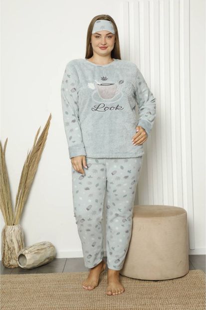 modayız Welsoft Polar Büyük Beden Pijama Takımı 33d-1839 - 2