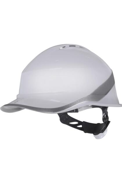 Baseball Diamond 6 Vents Worker Hard Hat White