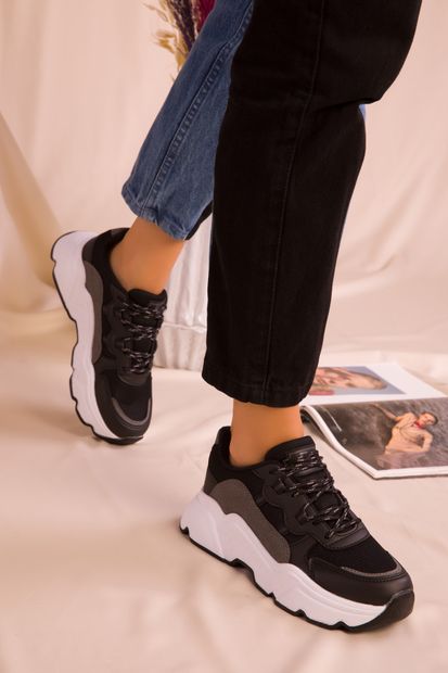 SOHO Siyah Kadın Sneaker 15985 - 2