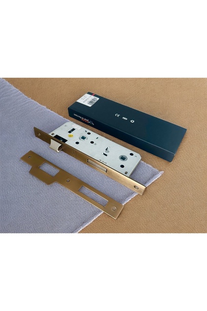 Özen Handles Mat Antik Sarı İç Kapı Gömme Wc Banyo Kilit 40/90/23 Kare 40 Mm 1 Adet