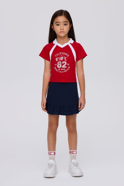 BG Store Kız Çocuk Kırmızı Tshirt