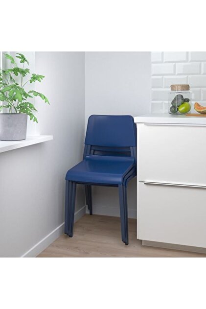 IKEA - TEODORES, plastik sandalye, mavi - Fiyatı, Yorumları