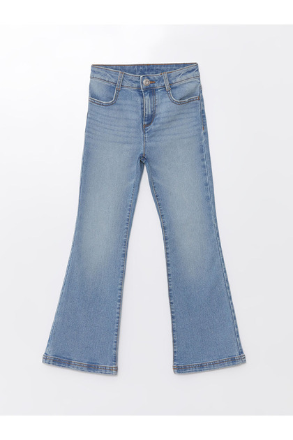 Lcwk Girl's Jeans with Adjustable Elastic Waist