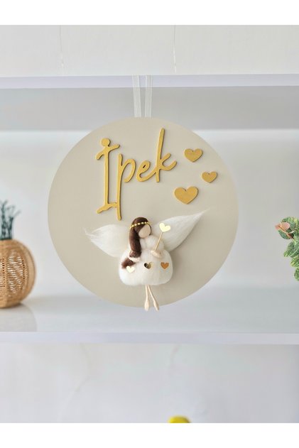 Lazer Kesim Isme Özel Kapı Süsü,peri kızı detaylı hastane Kapı Süsü,pano