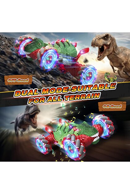 hediyecik Rc El Sensörlü Uzaktan Kumandalı 4x4 Dinozor Araba Full