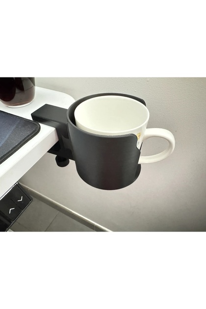 Black Red White and Gray Drink Stand - Side Cup Holder and Beverage Holder Box