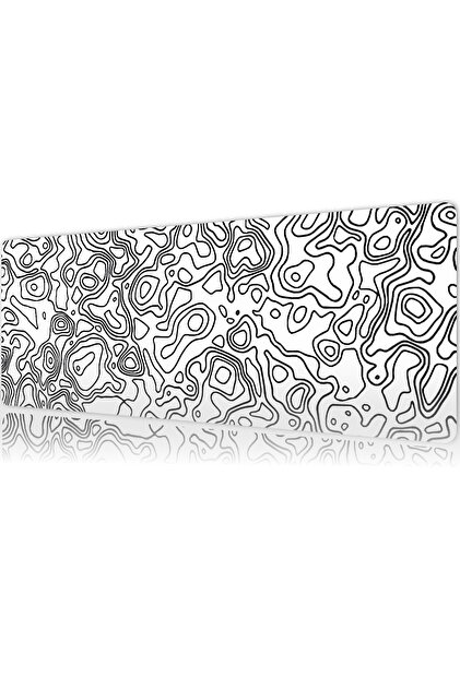 urzuva Monochrome Lines Gaming Oyuncu XL Mouse Pad Kaydırmaz