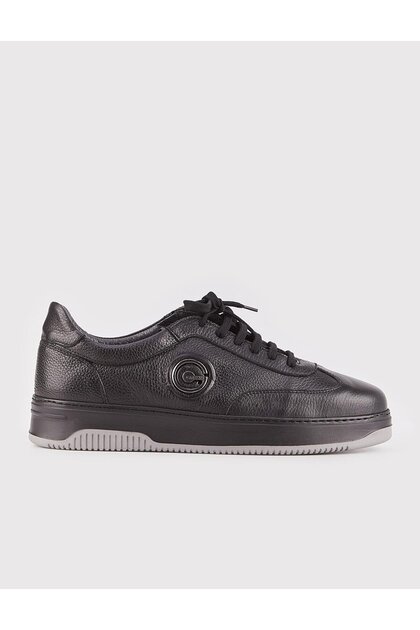 Genuine Leather Eva Sole Black Fur Men's Sports Shoes