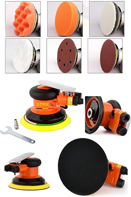 STAXX POWER 150MM Havalı Orbital Zımpara Cilalama Polisaj Makinesi