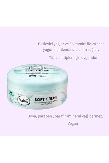 SOFT YOĞUN NEMLENDİRİCİ VÜCUT KREMİ 250 ML VEGAN ALMAN KALİTESİ