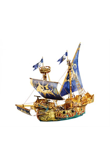 Quezzquality Korsan Gemisi 3D Karton Maket Puzzle Hediyelik Yapboz
