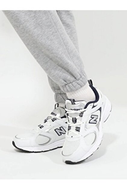 新品　new balance ホワイト　S 上下セット New Balance Lıfestyle Ml408 Unısex Beyaz Sneaker Spor Ayakkabı