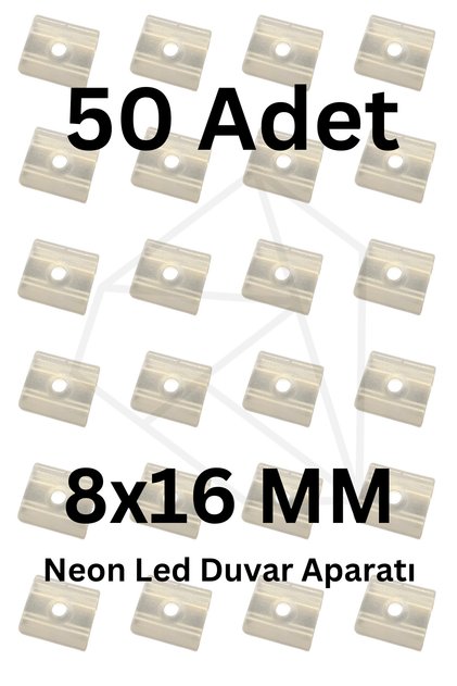 50 Adet Neon Led Duvar Aparatı 220 Volt 8x16 Neon Led Duvar Aparatı