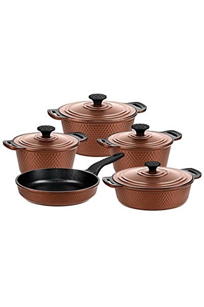 Triana 9 Piece Biographite Cast Pot Pan Set