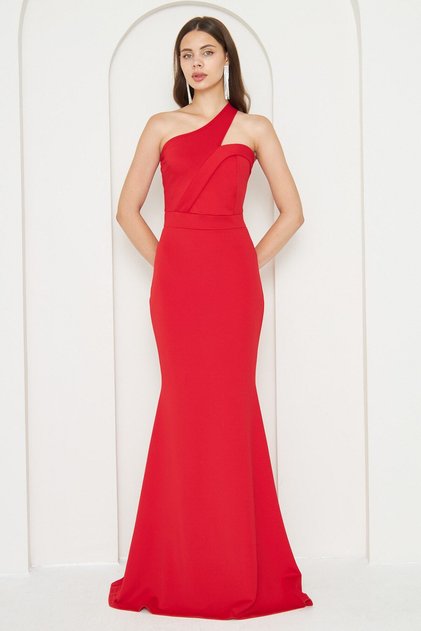 Evening & Prom Dress - Red - A-line
