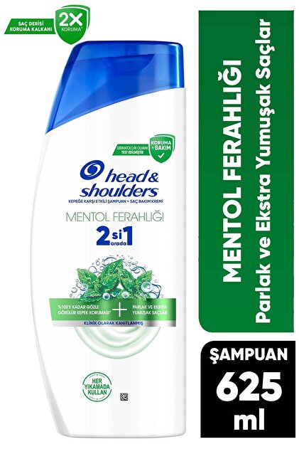 Mentol Ferahlığı 2'si 1 Arada Kepek Karşıtı Şampuan 625 ml
