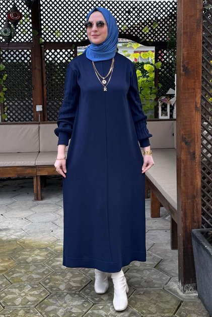 Ecem Knitwear Dress Navy Blue