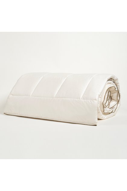 Riva Ribbed Single Wool 100% Wool Quilt 155X215 cm Natural
