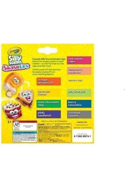 Silly Scents SmashUps Washable Markers Broad Line 10 count
