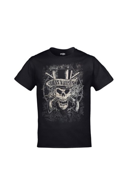 Унисекс черен с принт Guns N Roses 2
