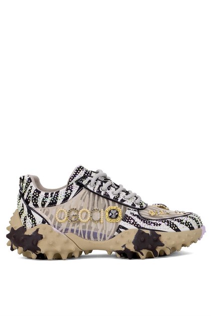 25Y338 Women's Stoned Walking Shoes Beige