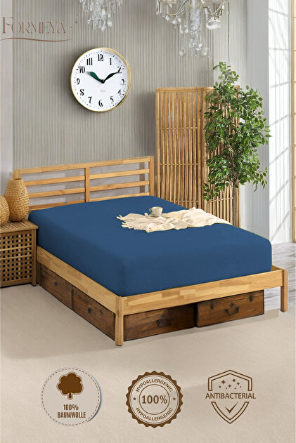 100% Cotton Single/Double Fitted Sheet Fitted Combed Sheet