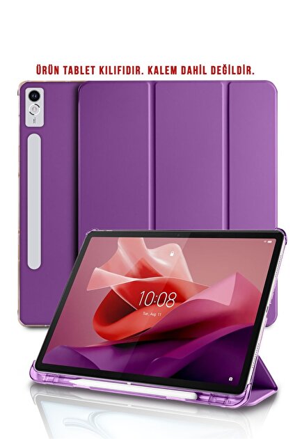 PU Case Compatible With Lenovo Tab P12 12.7" 2023, Butterfly Embossed