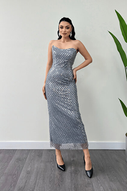 sachin and babi light blue dress Parker Black silver sequin beaded cocktail