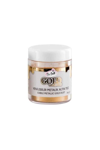 Dr Gusto Yenilebilir Metalik Toz Altın Gıda Boyası 10 gr