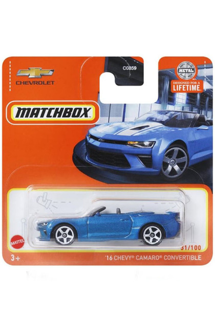 HOT WHEELS Matchbox - '16 Chevy Camaro Convertible - Mavi (1/64