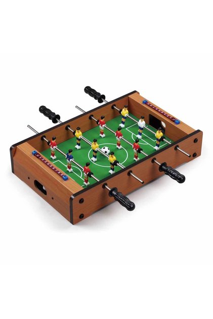 Masaüstü Portatif Taşınabilir Ahşap Orta Boy Futbol Langırt Oyun Seti 51X31X9.3CM