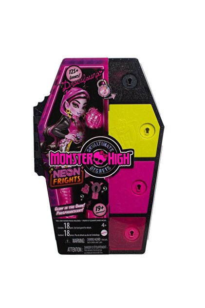 Mattel Monster High Series 3 Neon Frights Draculara HNF78 Lisanslı