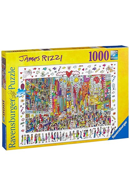 RAVENSBURGER James Rizzi New York Times Square 1000 Parça Puzzle