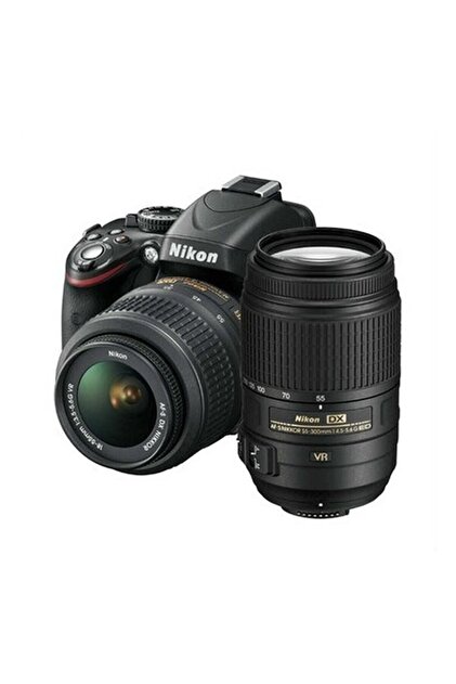 Nikon Nikon D5100 18-55 VR + 55-300 VR Kit 16.2 MP 3 - Fiyatı