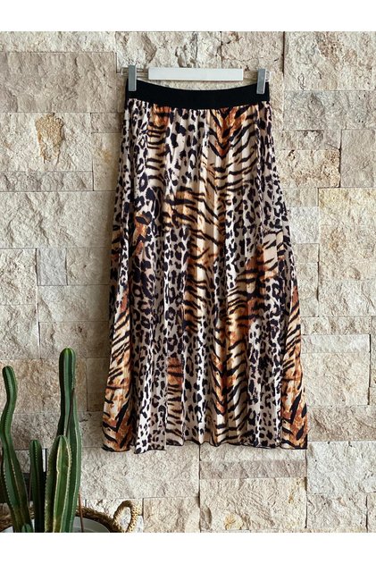Hatunatila Non-Sweating Combed Cotton Lined Printed Skirt
