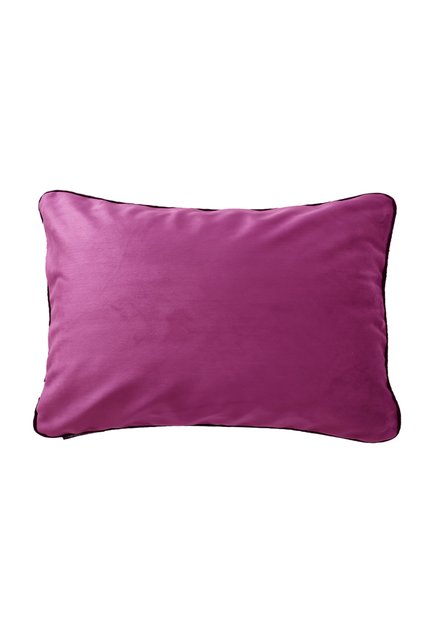 Throw Pillow Pillow Case with Black Piping on the Edges Lilac Color 45X45
