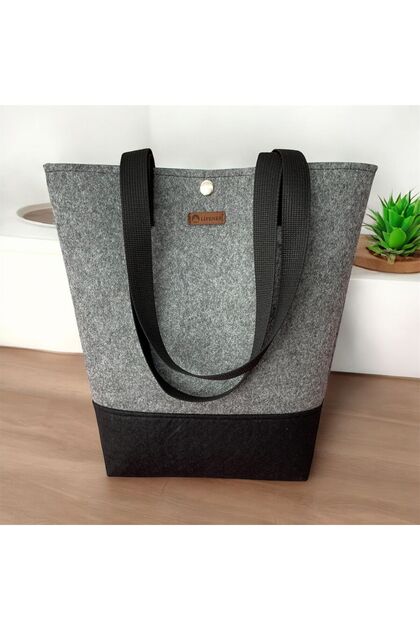 Felt Shopping Bag Large Size Market Picnic Beach Bag Women's Shoulder Bag Multipurpose