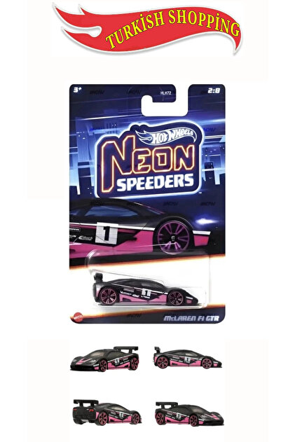 HOT WHEELS Neon Speeders 1:64 Ölçek Uzunkart Mclaren F1 Gtr