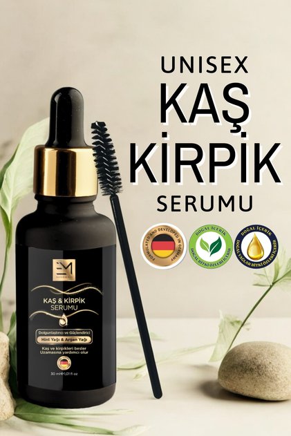 Kaş ve Kirpik Serumu - Doğal Bitki Özlü Premium Seri, Hızlı ve Sağlıklı Uzama Etkili