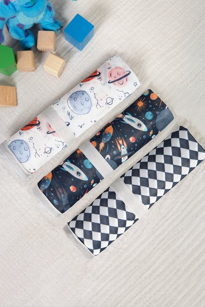 Baby Proof 3'lü Alt Açma Değiştirme Örtüsü Sıvı Geçirmez Koruyucu Alez Yıkanabilir Bebek Bakım Pedi