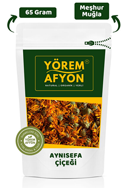 Meşhur Muğla Bilgeliğin Şifa Sembolü Aynısefa Çiçeği Portakal Nergisi {calendula Officinalis} | 65gr