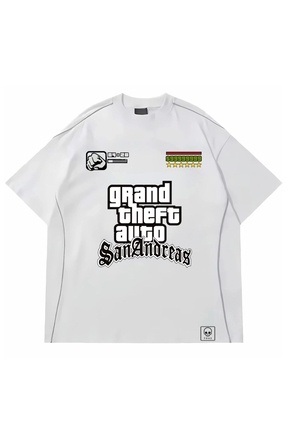 Touz Moda Hip-hop Streetwear GTA San Andreas Extra Cash Jersey